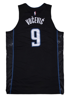 2018 Nikola Vucevic Game Used Orlando Magic Alternate Jersey Used on 11/20/18 - Double-Double Game 14 Pts. & 18 Rebs. (MeiGray)